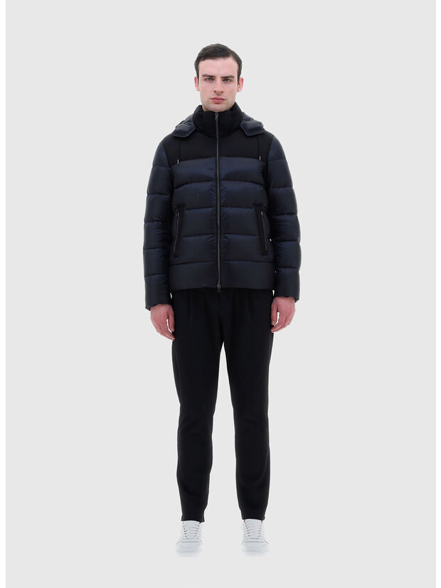 PIUMINO CON CAPPUCCIO, 9200 BLU NAVY, large