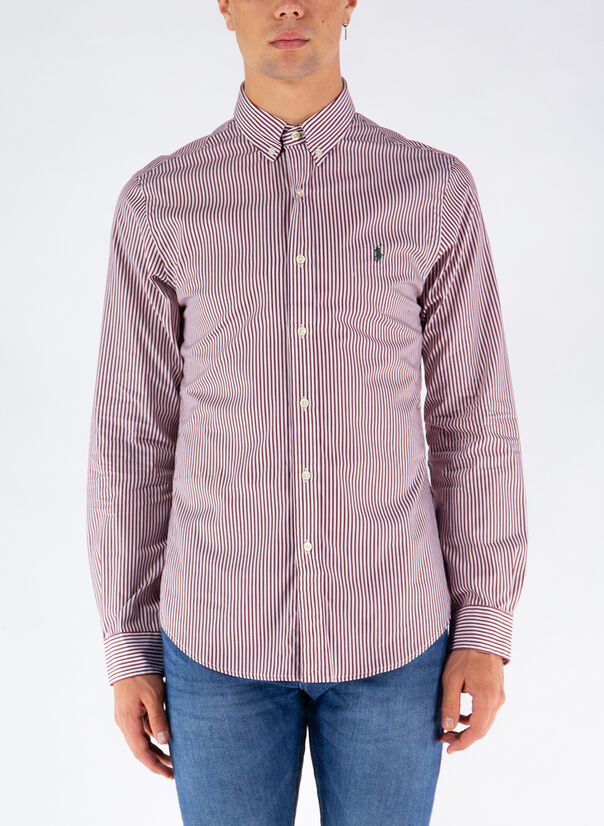 CAMICIA POPLIN, 4655BWINEWHITE, large