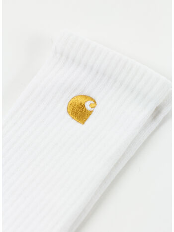 CALZINI CHASE, 00RXX WHITE/GOLD, small