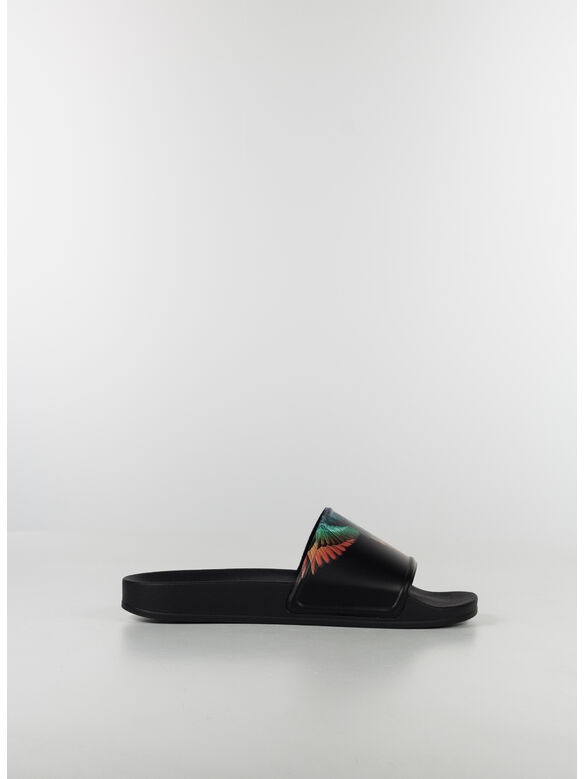 CIABATTA ICON WINGS SLIDERS, 1084 BLACK MULTICOLOR, medium