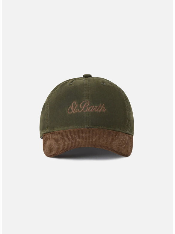 CAPPELLO BASEBALL WAX CORDUROY S, 00131M 5218 EMB, medium