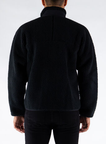 GIACCA RETRO FLEECE, BOB/BLACK, small
