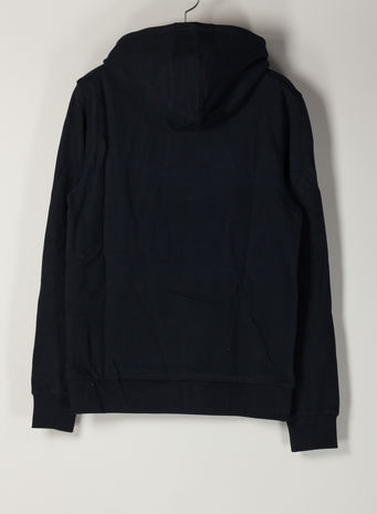 FELPA LOGO EMBROIDERY HOODIE, BDS/CALVINBLACK, small