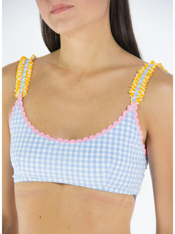 TOP BRALETTE WITH ROUCHES, WAVEV3191, small