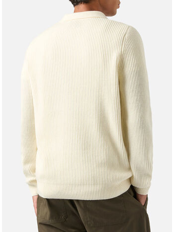 MAGLIONE POLO DOWNING, 00023M 10 OFF WHITE, small