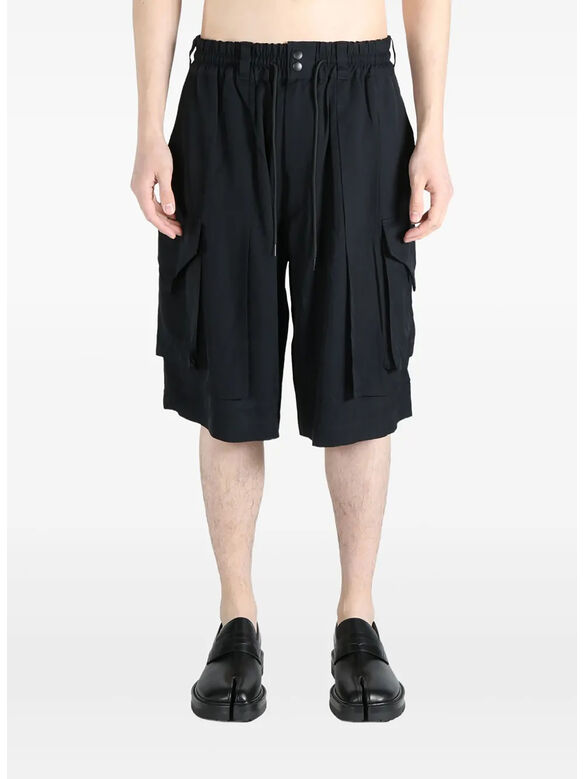 SHORT RAYON TWILL, BLACK, medium