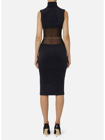 ABITO IN MAGLIA CON CINTURA, 110 NERO, small