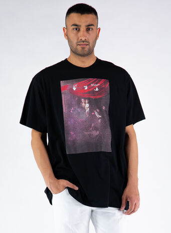 T-SHIRT SPRAYED CARAVAGGIO, 1001BLACKWHITE, small