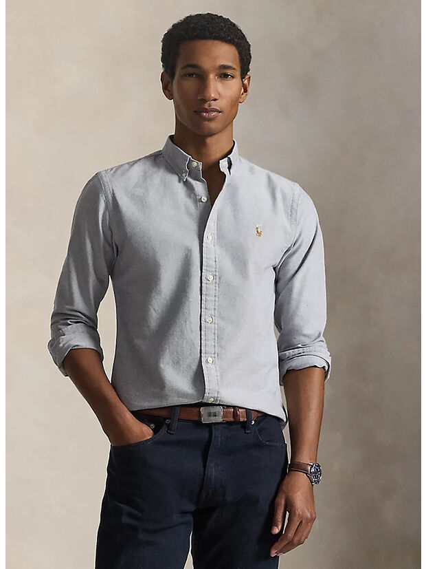 CAMICIA OXFORD SLIM-FIT, , large