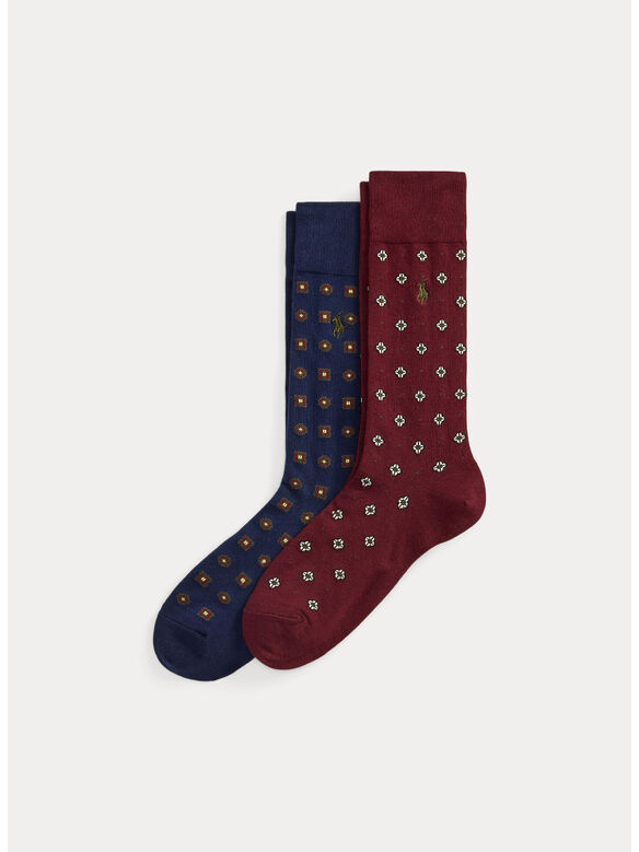 CALZINI 2P, NAVY WINE, medium