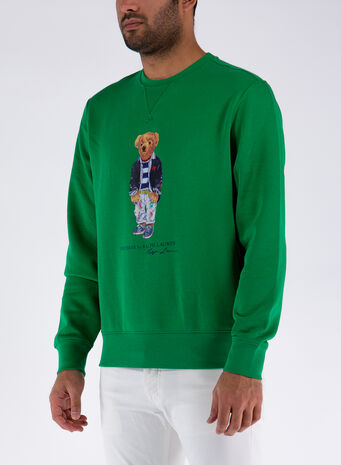 FELPA POLO BEAR, 007CRUISEGREEN, small