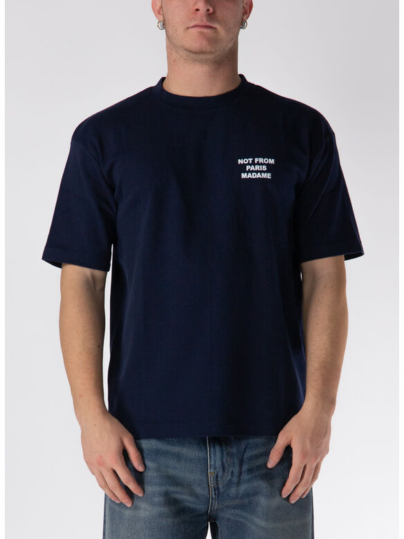 T-SHIRT SLOGAN, NY NAVY, medium
