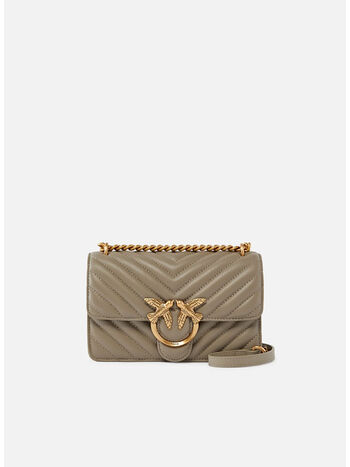 BORSA LOVE ONE MINI, I68Q NOCE/ANTIQUEGOLD, small