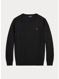 MAGLIONE LOGO RICAMATO, POLO BLACK, thumb