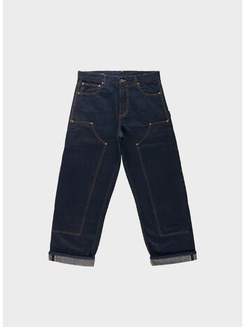 JEANS CANDIANI SELVEDGE DENIM DOUBLE KNEE, 126 DENIMBLU/BLU, small