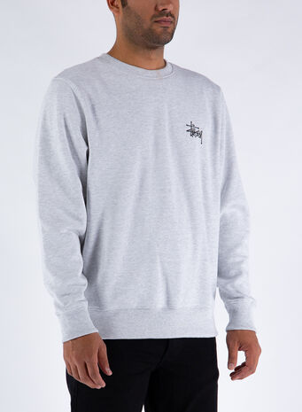 FELPA BASIC CREW, ASHHEATHER, small