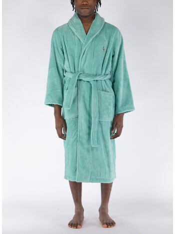 ACCAPATOIO SHAWL LOUNGE ROBE, CELADON, small