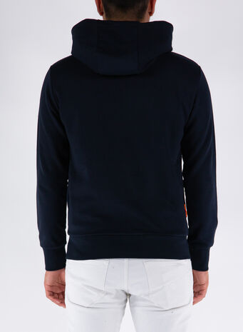 FELPA CLAUDIO BRAND, NAVY, small