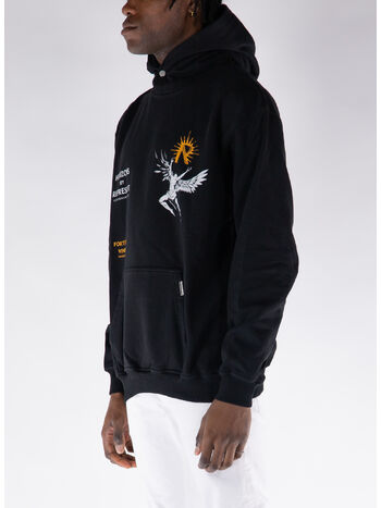 FELPA HOODIE ICARUS, 01 JET BLACK, small