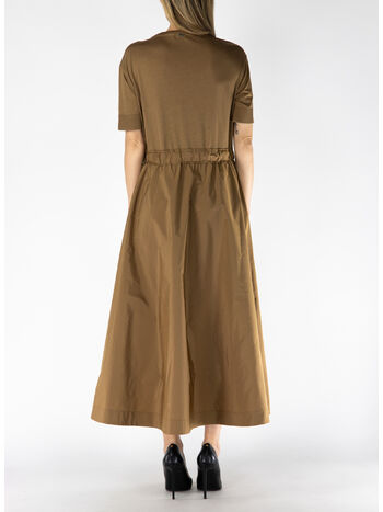 ABITO CON GONNA TAFFETA, 2157 CAMMELLO, small