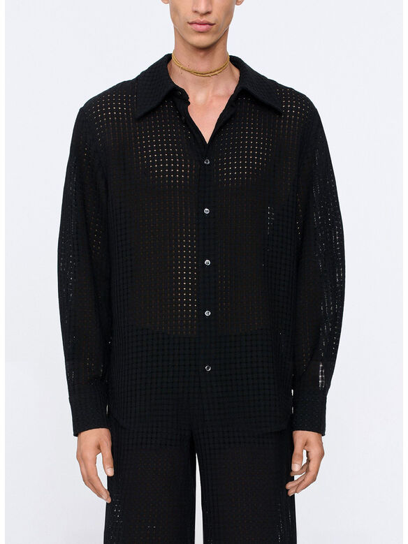CAMICIA A MANICA CORTA WES, BASKET SABLE, medium