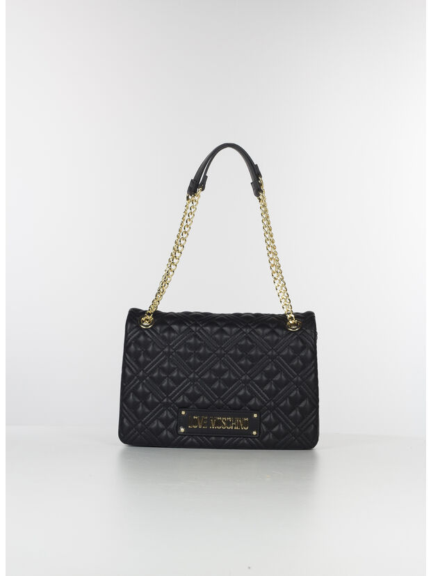 BORSA QUILTED BAG, 000 NERO, large