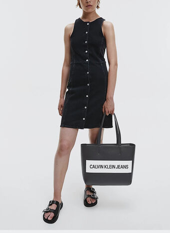 BORSA SHOPPER, BLACK, small