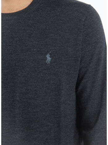MAGLIONE GIROCOLLO, DARK GRANITE HTHR, small