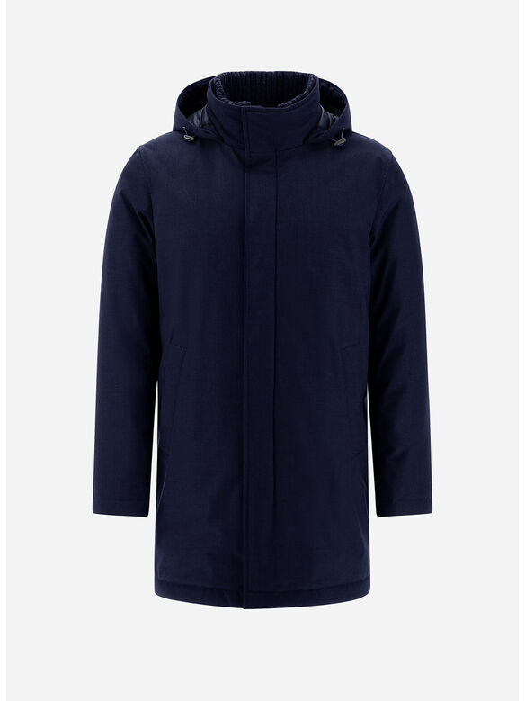 GIACCONE COLLO IN MAGLIA, 9200 BLU NAVY, medium
