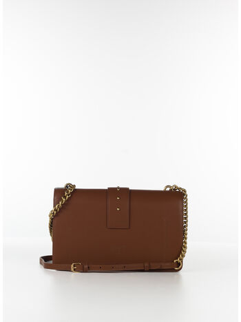 BORSA LOVE ONE CLASSIC, L48Q CUOIO/ANTIQUE GOLD, small