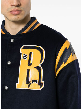 GIUBBOTTO BOMBER AMERICAN SPIRIT LIGHTING, 2133 NAVY/MUSTARD YELLOW, small