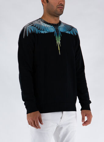 FELPA WINGS REGULAR CREWNECK, 1040BLACKLIGHTBLUE, small