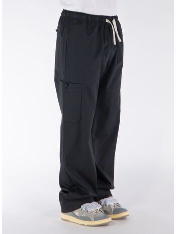 PANTALONE MONOGRAM LOOSE, 1010 BLACK BLACK, small