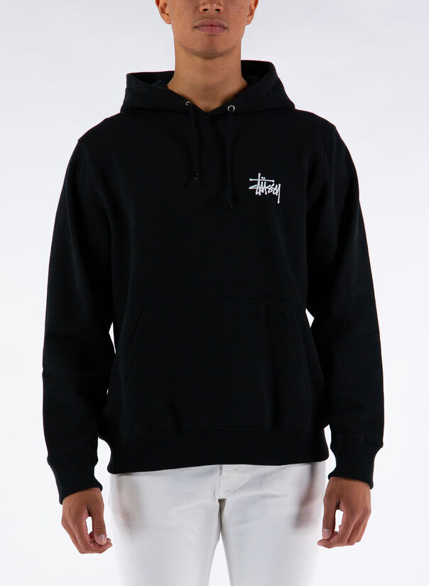 FELPA BASIC STUSSY, BLACK, large