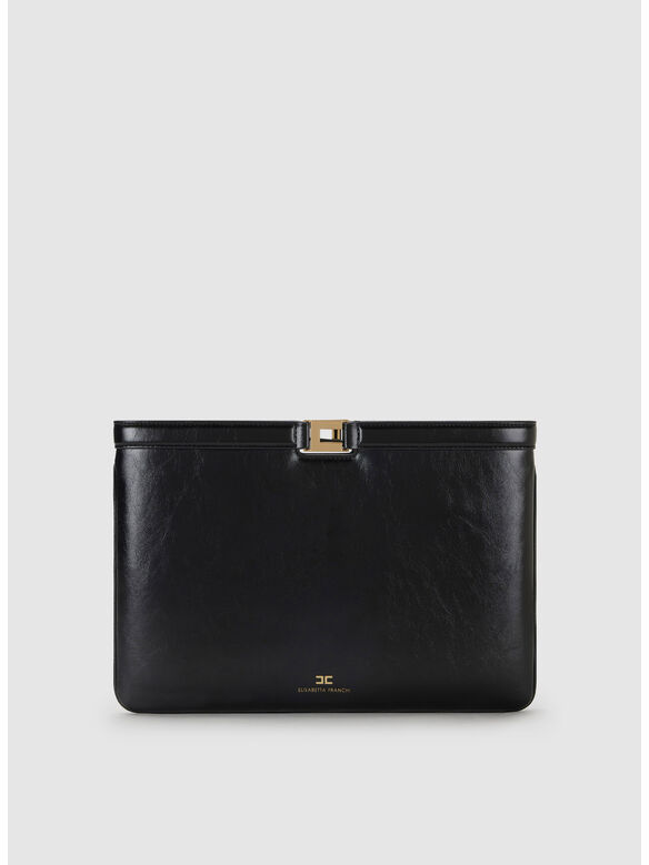 BORSA A BUSTA EFFETTO NAPLAK, 110 NERO, medium