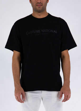 T-SHIRT LOOSE FIT, N900 - NERO, small