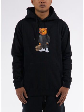 FELPA HOODIE FILOU, 01 BLACK, small