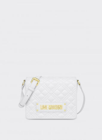 BORSA A TRACOLLA NEW SHINY QUILTED, 100BIANCO, small