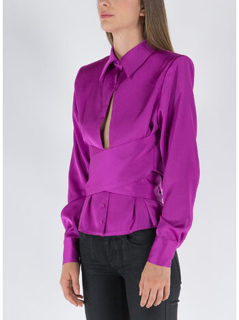 CAMICIA THE GIA MIDI, PLUM, small