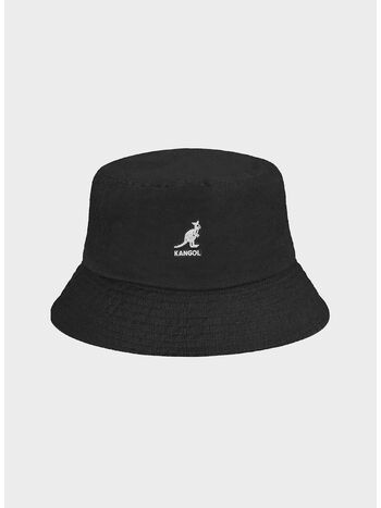 CAPPELLO WASHED BUCKET UNISEX, BK001 BLACK, small