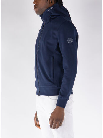 FELPA HOODIE YOJI FULL ZIP, 790 NAVY, small