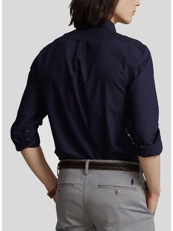 CAMICIA OXFORD A MANICHE LUNGHE, RL NAVY, small