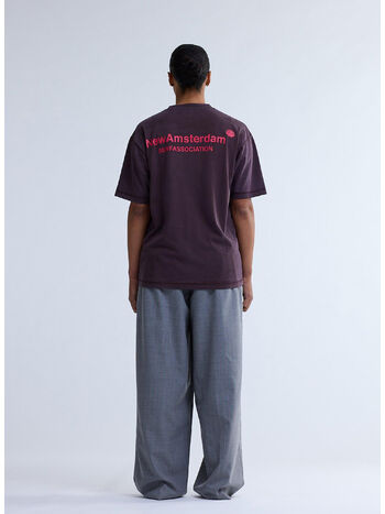 T-SHIRT LOGO, WALNUT/DEEP RED, small