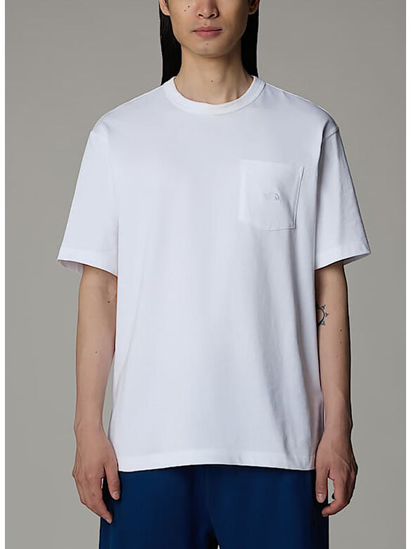 T-SHIRT DOME RELAXED POCKET, FN41 TNF WHITE, medium