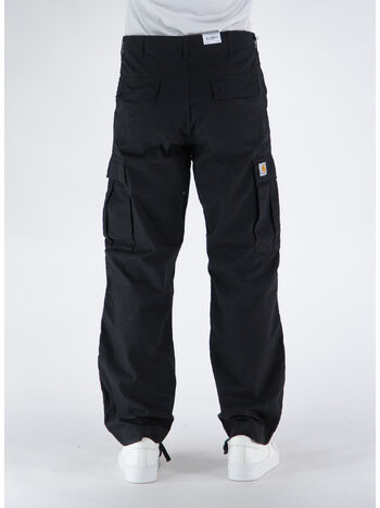 PANTALONE REGULAR CARGO, 8902 BLACK RINSED, small