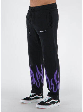 PANTALONE SPRAY FLAMES, BLACKPURPLE, small