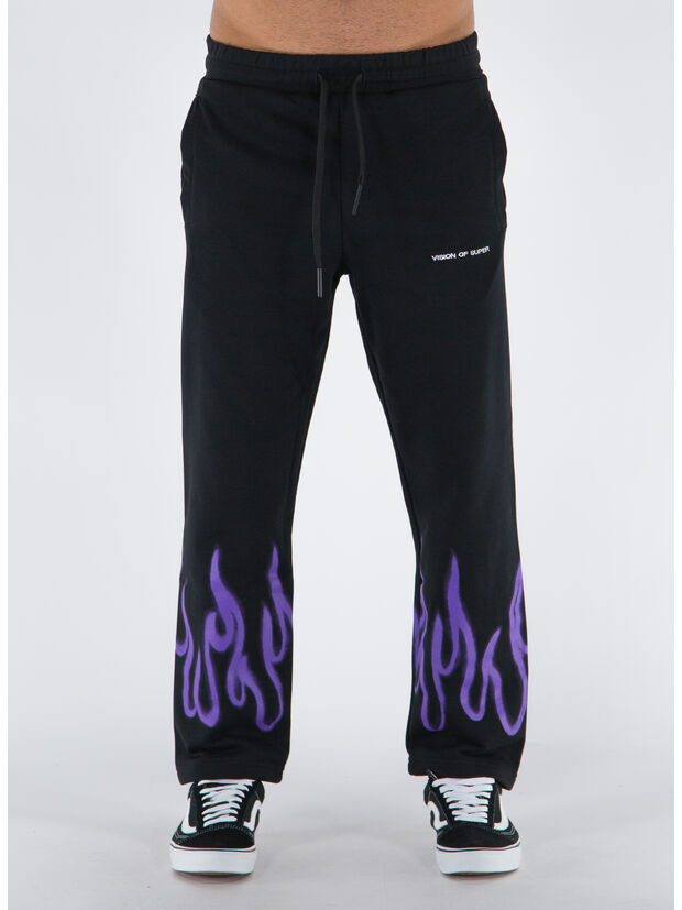 PANTALONE SPRAY FLAMES, BLACKPURPLE, large