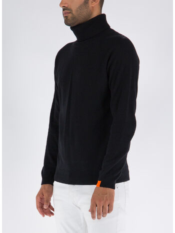 MAGLIONE BREAK, BLACK, small