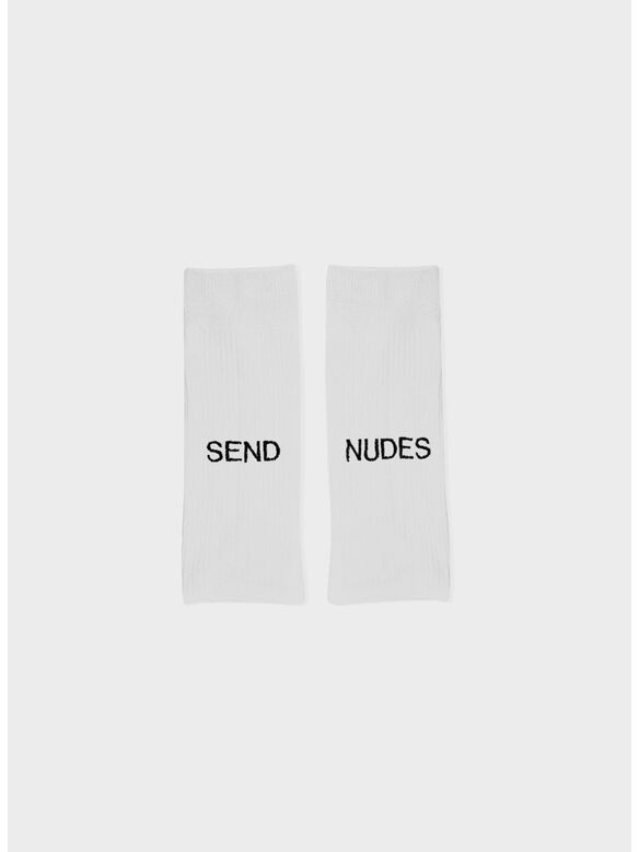 CALZINO SEND NUDES, WHITE, medium