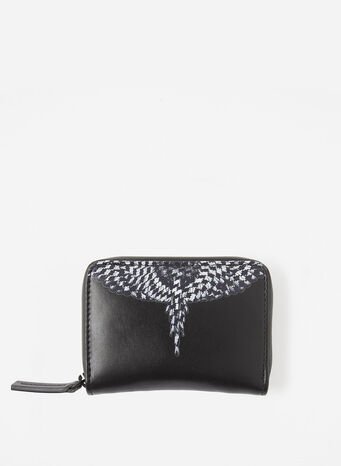 PORTAFOGLIO CROSS WINGS WALLET, BLACK/WHITE, small